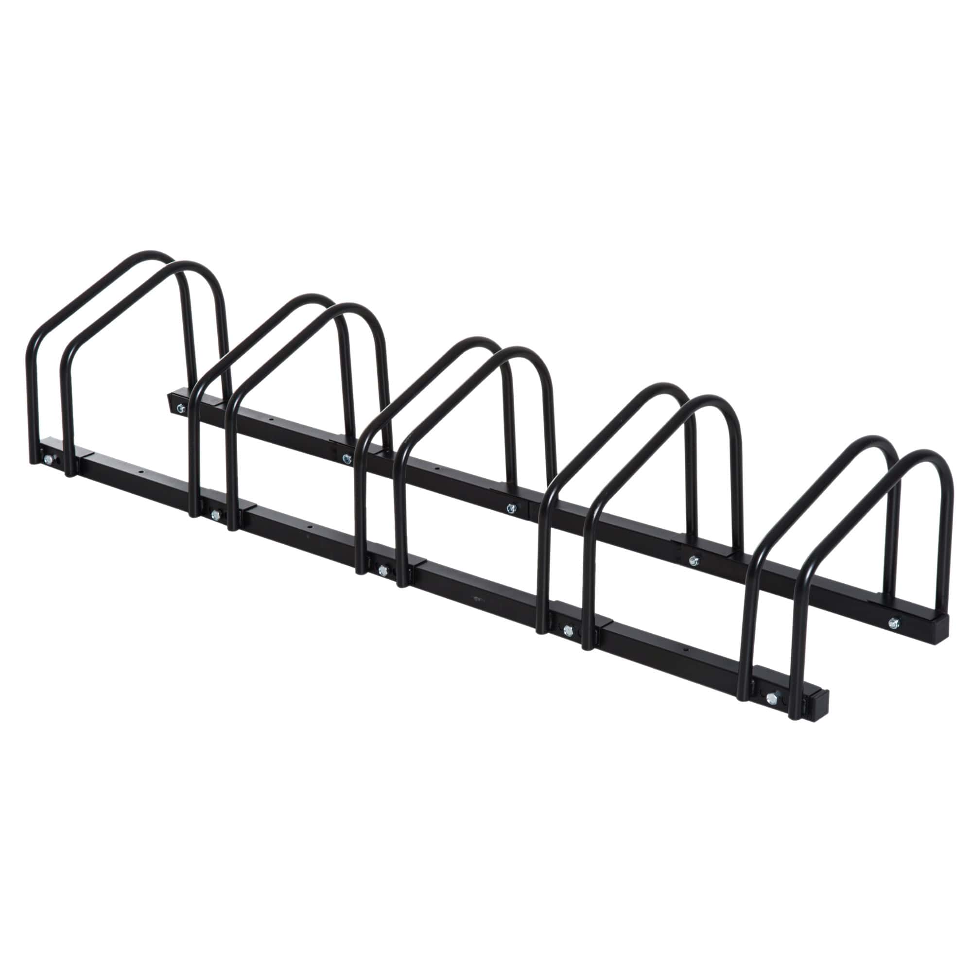 Bike Parking Rack, 130Lx33Wx27H cm, Steel-Black