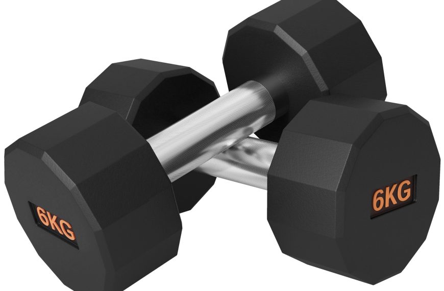 2 x 6kg Dumbbells Weights…