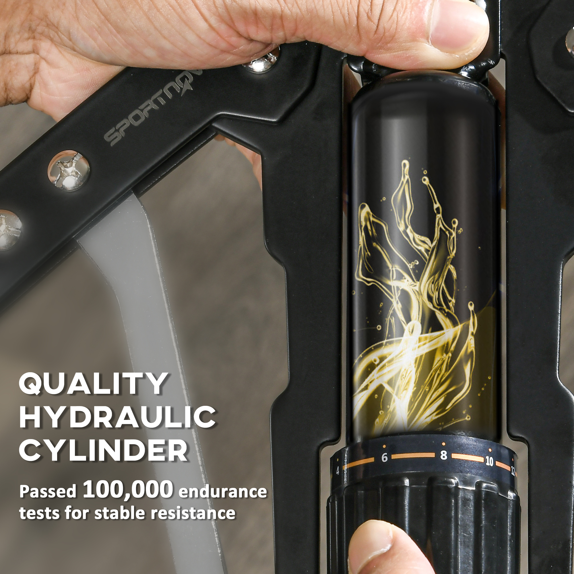 Twister Arm Exerciser, Adjustable 22-440lbs Hydraulic Power Exerciser, Home Chest Expander, Strength Training Fitness Equipment for Arm, Chest, Bicep, Abdomen, Shoulder - Image 7