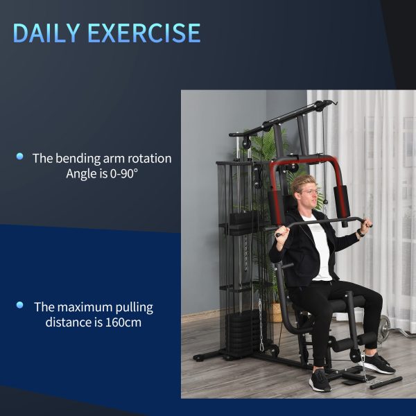 Multifunction Home Gym System Weight Training Exercise Workout Station ...