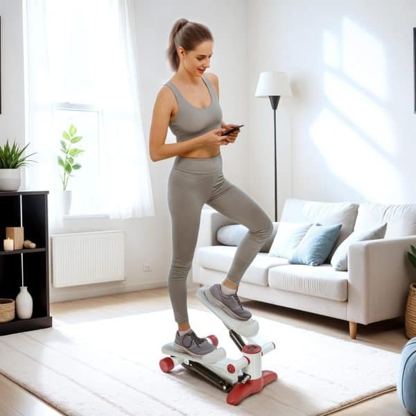 Mini Stepper, Compact Step Machine Exerciser for Home Workout with LCD ...