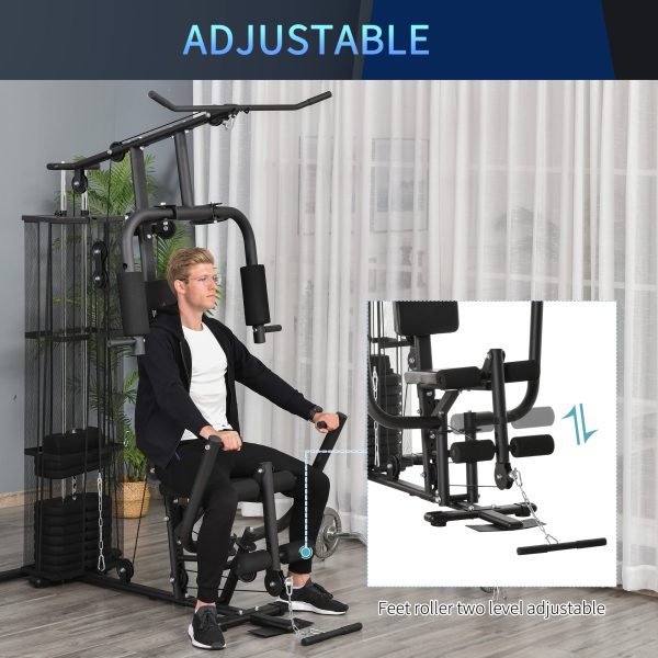 Multifunction Home Gym System Weight Training Exercise Workout Station ...