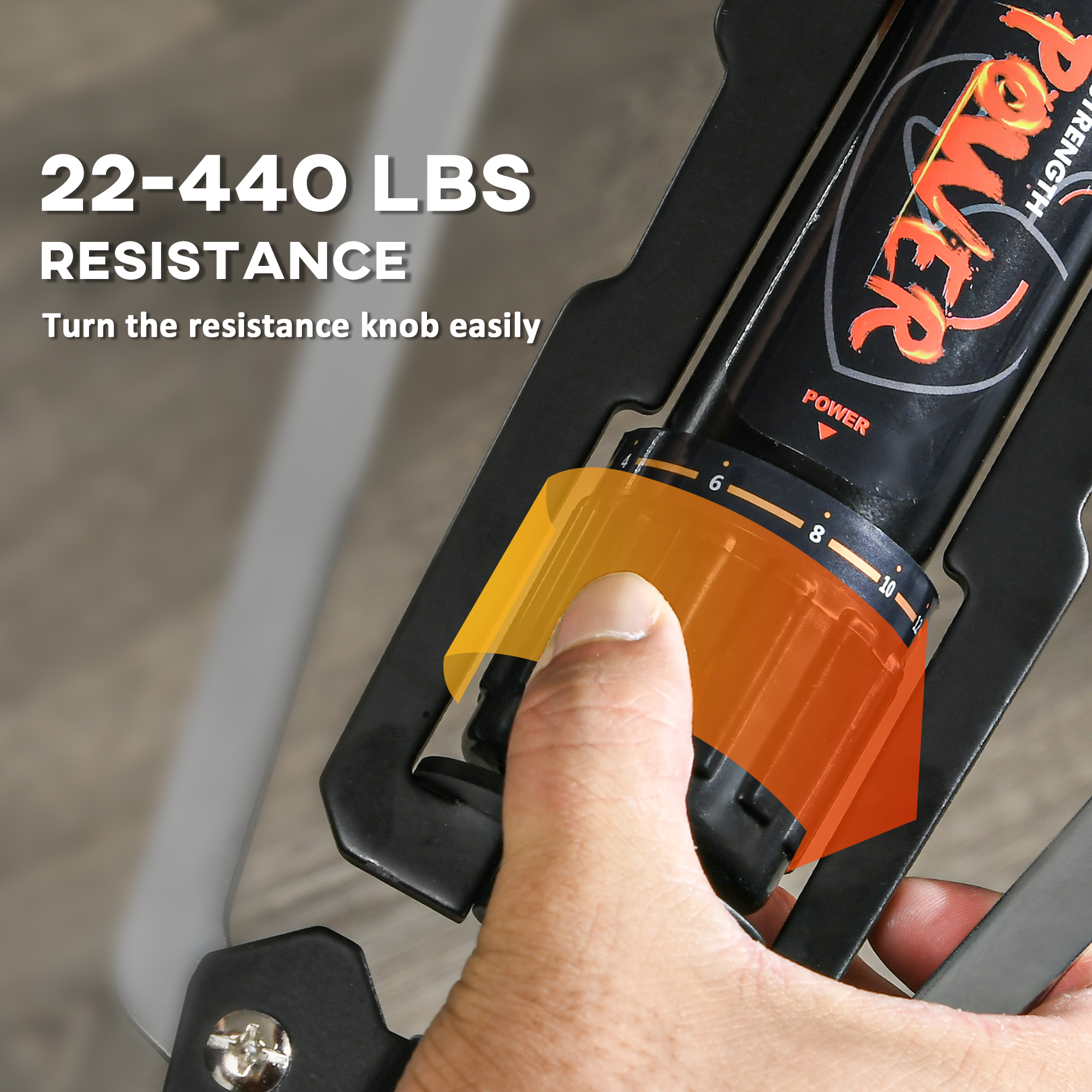 Twister Arm Exerciser, Adjustable 22-440lbs Hydraulic Power Exerciser, Home Chest Expander, Strength Training Fitness Equipment for Arm, Chest, Bicep, Abdomen, Shoulder - Image 4