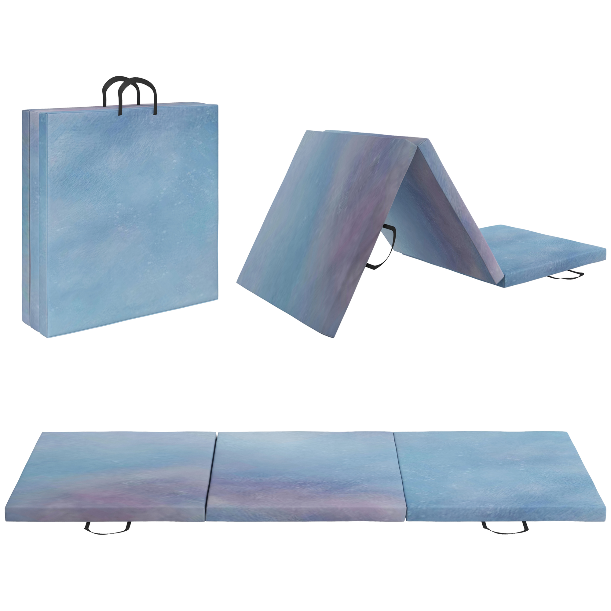 6FT Foldable Gymnastics Mat, Tri-Fold…