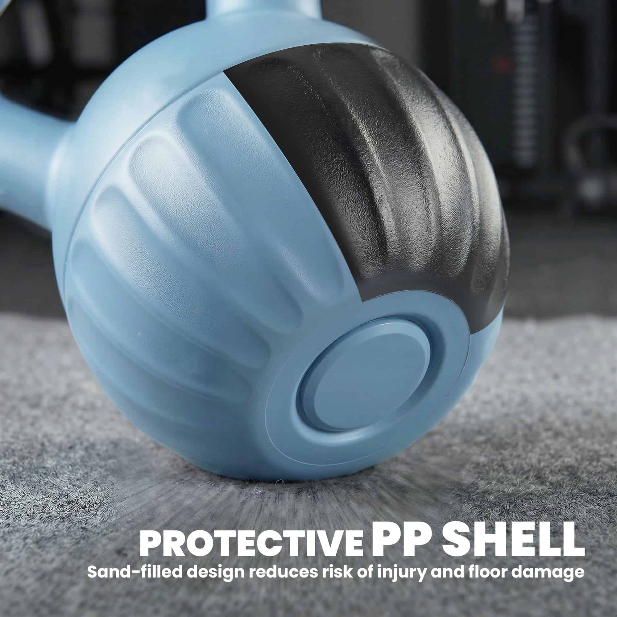 Kettlebell for Strength Training Kettle Bell with Non-Slip Handle 6 kg Blue - Image 4