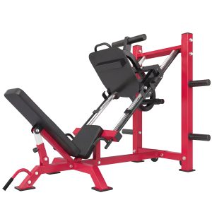 Leg Press Machine with Wheels and Calf Block, Adjustable Squat Machine for Home Gym, 455KG Capacity