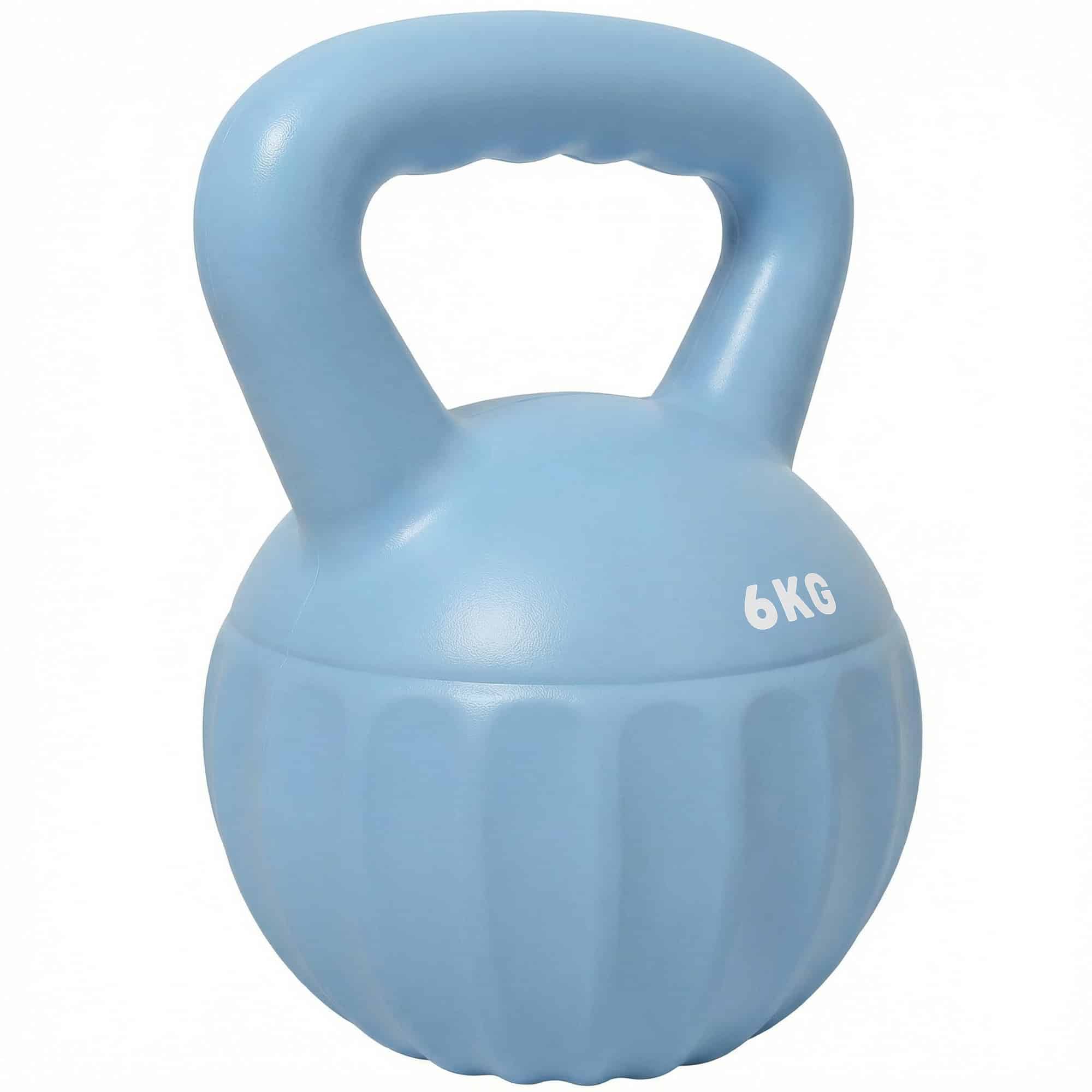 Kettlebell for Strength Training Kettle Bell with Non-Slip Handle 6 kg Blue