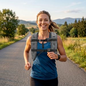 Alternative view of 8KG Weighted Vest, Running Weight Vest with Adjustable Strap, Convenient Pocket and Reflective Strips for Men and Women