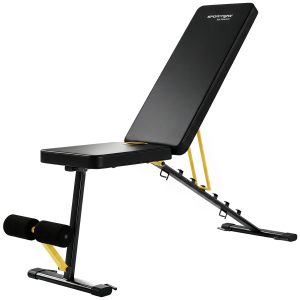Adjustable Weight Bench, 300kg Incline Decline Flat Foldable Bench Press with 7 Backrest Positions and Resistance Bands