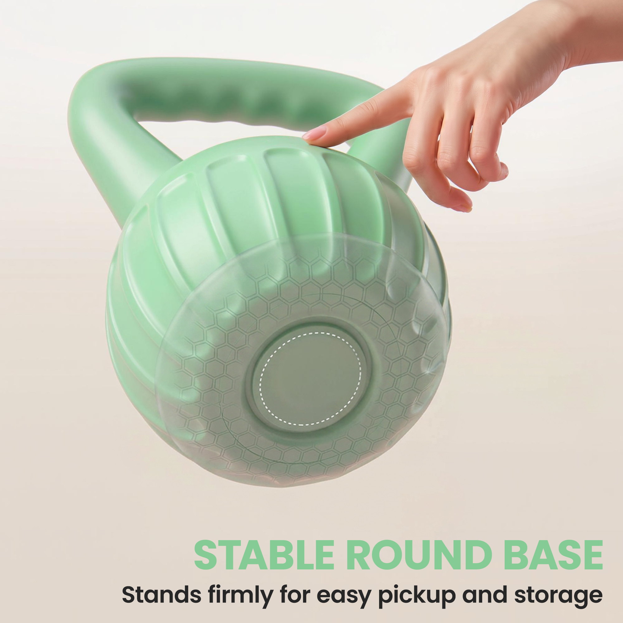 Kettlebell for Strength Training Kettle Bell with Non-Slip Handle 6 kg Green - Image 7