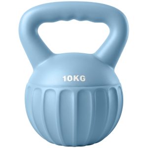 Kettlebell for Strength Training Kettle Bell with Non-Slip Handle 10 kg Blue